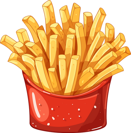 American food French Fries vector